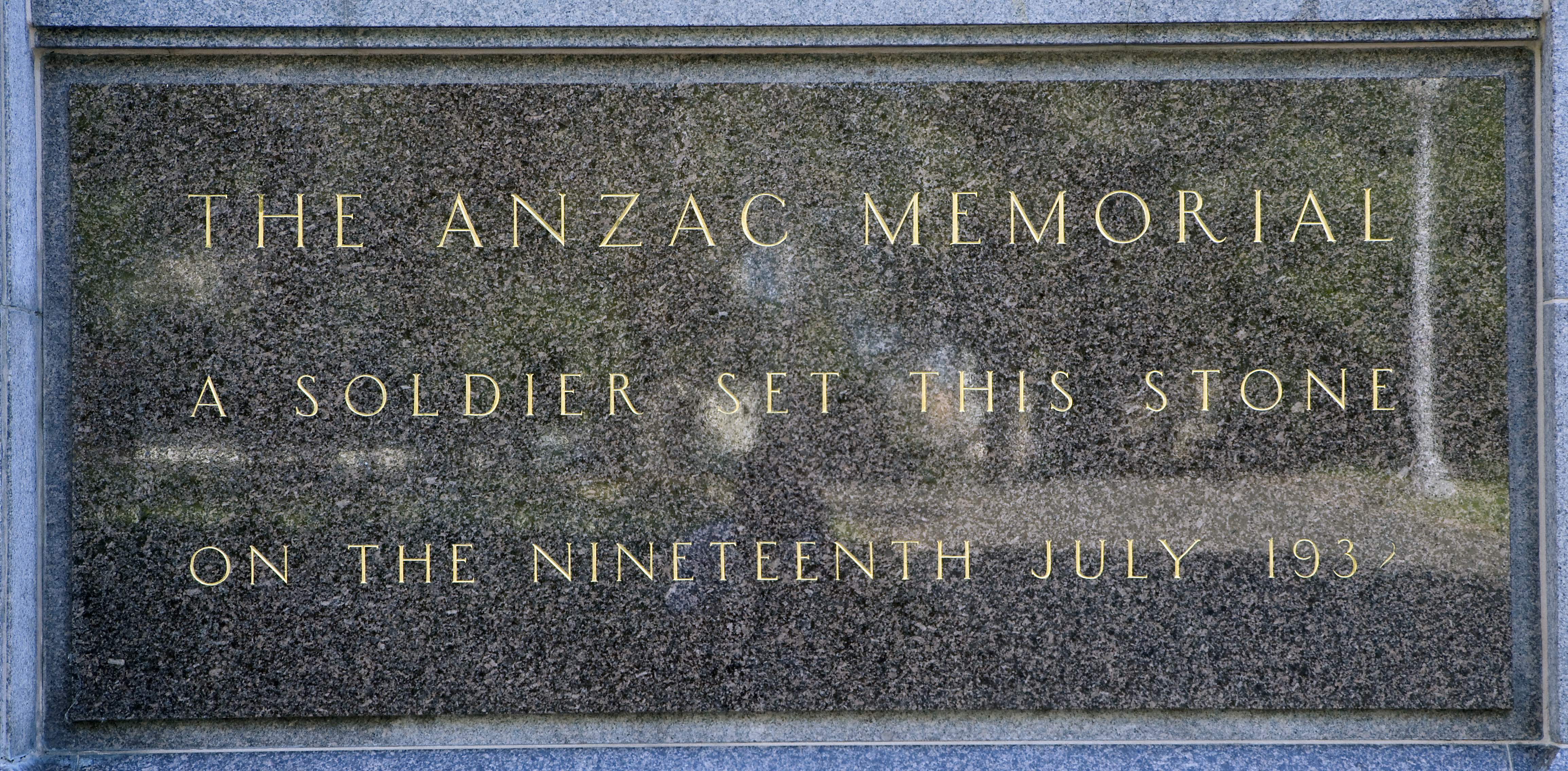 The foundation stone set by Sir Phillip Game,  Governor of NSW